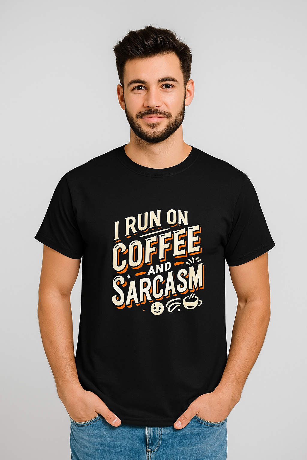 Sarcasm & Coffee Unisex Classic Crew T-Shirt